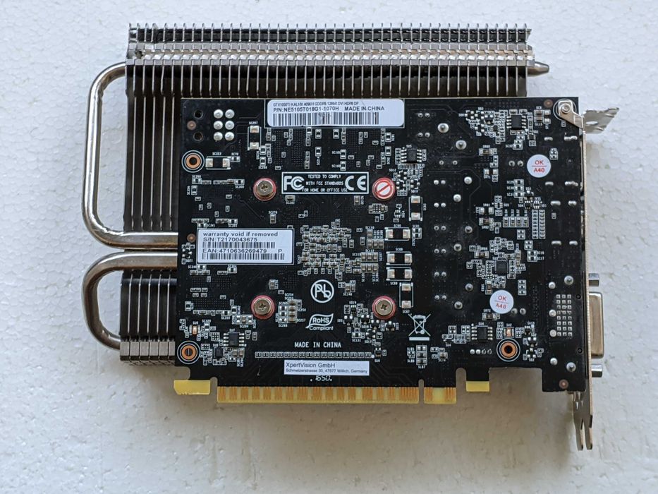 Placa video Palit GTX 1050 Ti KalmX silent