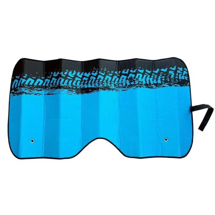 Сенник за предно стъкло, 140x70, 195-Сив, Син и Жълт