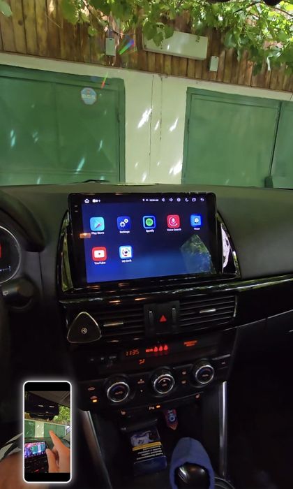 Navigatie Android Mazda CX5 Waze YouTube Carplay