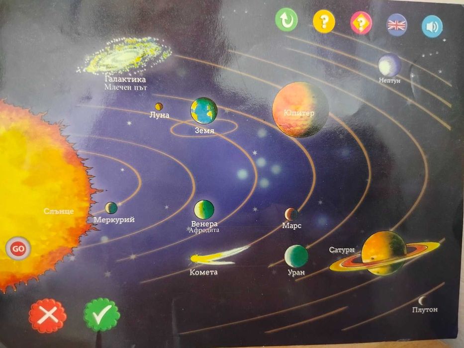 Детски образователен таблет на БЪЛГАРСКИ и АНГЛИЙСКИ език с подарък