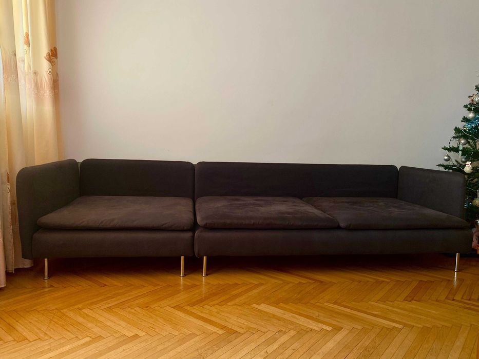 Canapea si coltar ikea soderhamn 5 locuri neagra