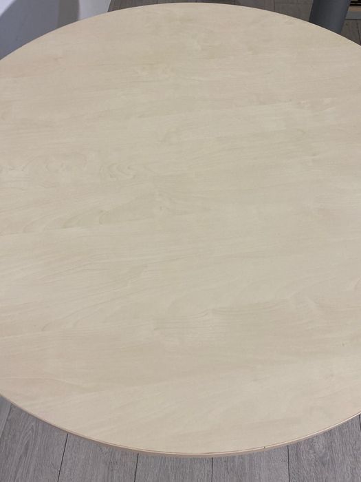 5 Buc. Masă Rotundă, Diametru Blat 90 cm; Masă de Lucru Birou