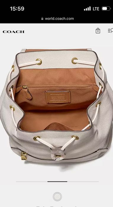Кожаный рюкзак от Coach