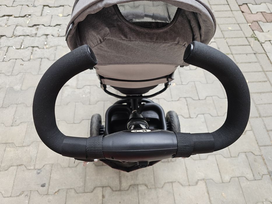 Kinderkraft триколка 5 в 1 Spinstep, сива