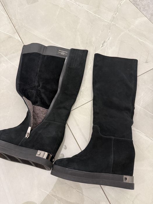 Сапоги замшевые зимние