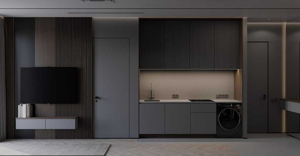 Новостройка Parkwood 42кв+балкон с видом во двор (коробка)