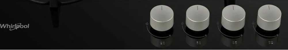 Газов плот Whirlpool AKT 627/NB, 59 см - черно стъкло