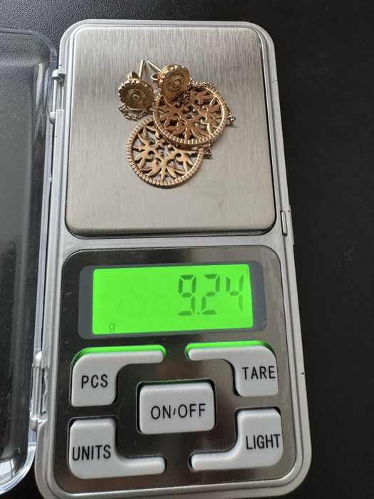 Серьги золотые 585 Казахювелир