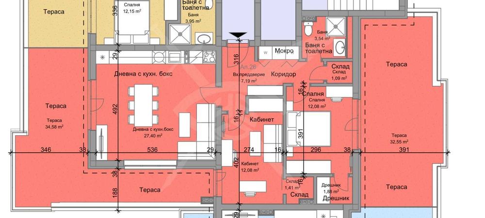 Двустаен-прецедент за Пловдив! Президентски апартамент!