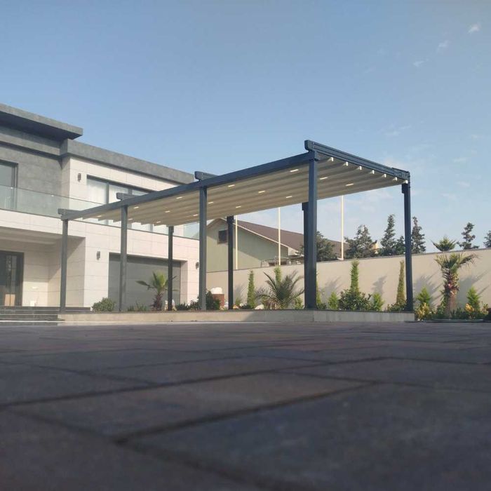 Motorli pergola tizimi Моторизованная система перголы навес naves tent