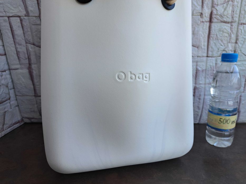 дамска чанта O BAG,бяла ,силиконова,