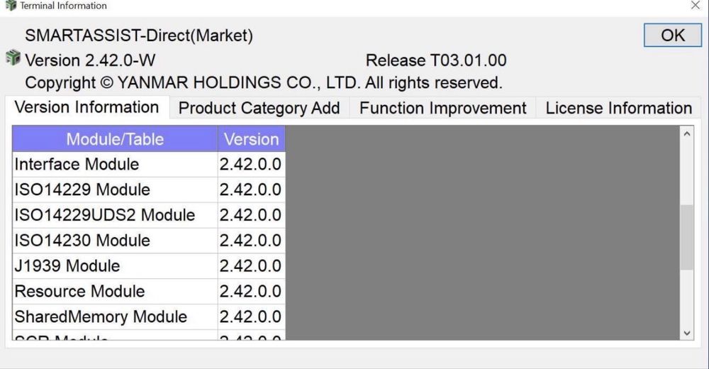 Tester/Diagnoza Yanmar+Laptop Panasonic CF-LX6 cu softul instalat