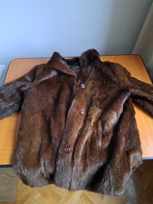 Палто от норка, естествена кожа