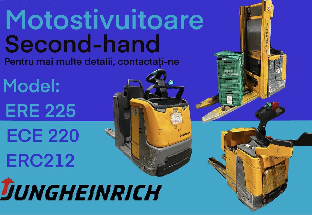 Motostivuitoare Electrice Jungheinrich – ECE 220 / ERC 212 / ERE 225