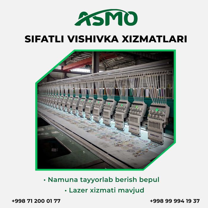 Sifatli Vishivka xizmati | Качественные услуги вышивки