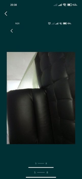 Canapea coltar Soprano piele neagra ecologica