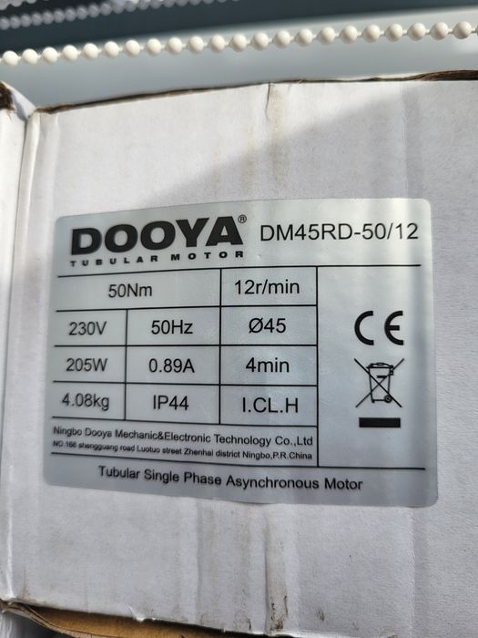 Motoare Tubulare DOOYA DM45RD-50/12 - NOI în cutie