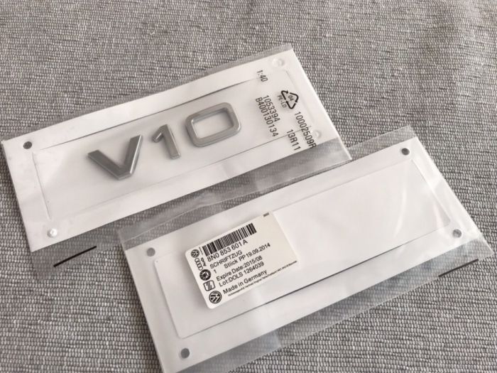 Emblema Audi v10 aripa crom