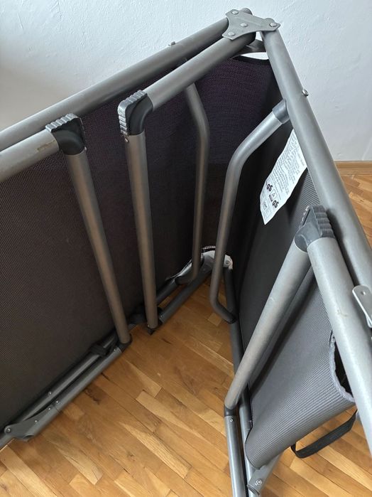 Сгъваем шезлонг Livarno Home до 120 кг алуминиев шезлонг Германия