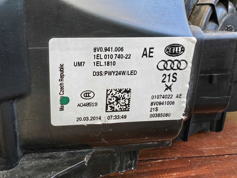 Фар за Audi A3 8v Xenon / Фарове за Ауди А3 8в ксенон