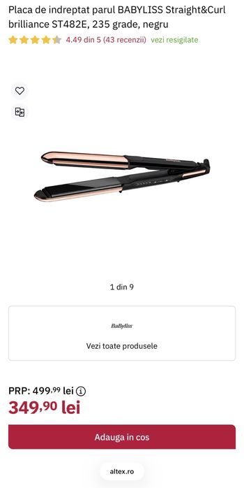 Babyliss straight & curl