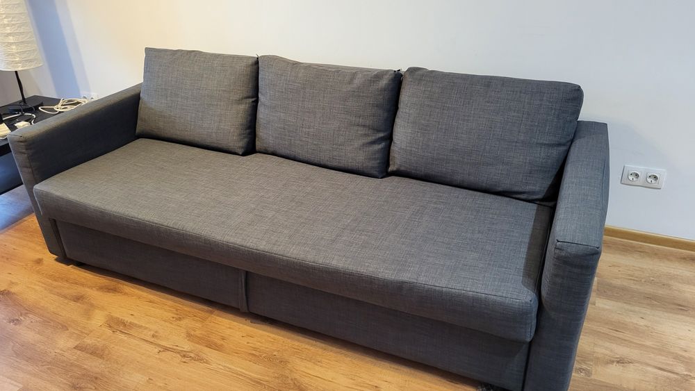 Canapea extensibila 3 locuri - gri inchis Friheten IKEA