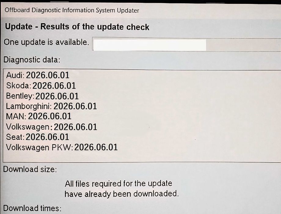 Odis vas 6154 laptop diagnoza auto vw skoda audi seat