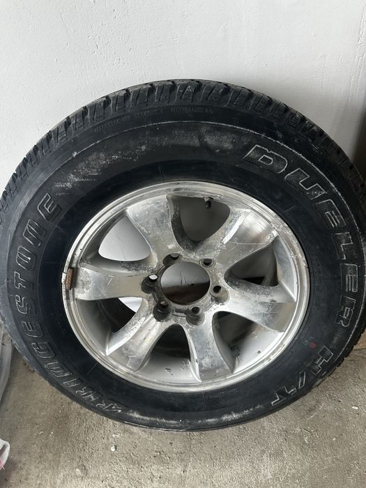 Шина с диском на прадо 120