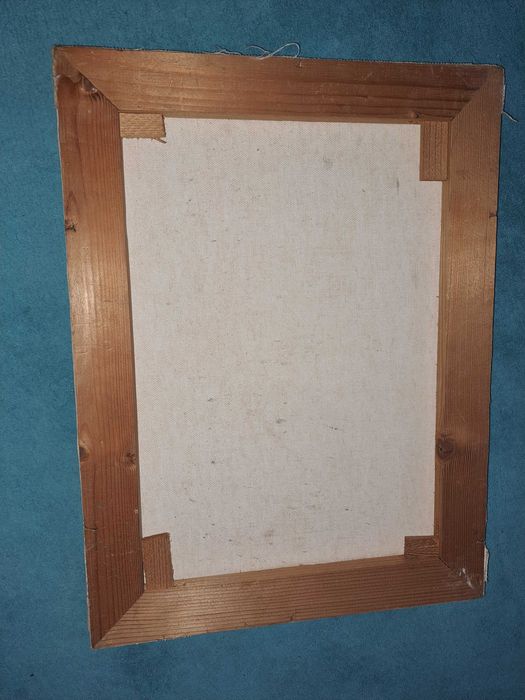 tablou pictura pe panza 30/40 cm semnat Bergamin