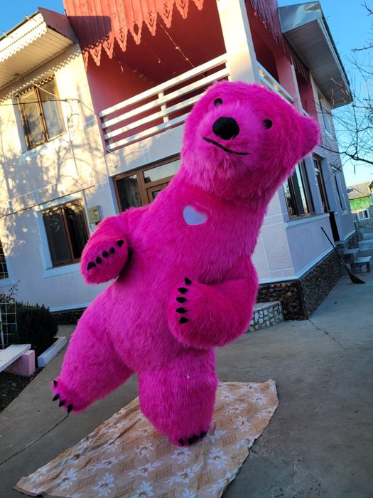 Urs gonflabil mascota gonflabila masha panda polar, maro, rose red
