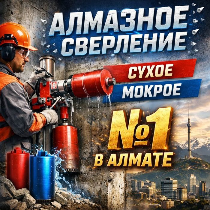 Алмазное сверление бурение отверстий сухое сверление бетон кирпич газа