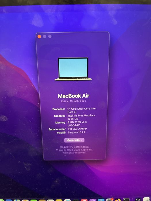 Продам macbook air