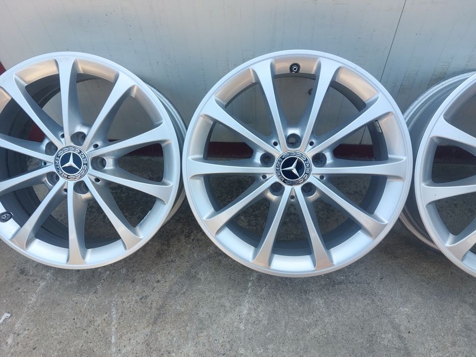 Set jante din aluminiu originale r17 / Mercedes Vw Audi Skoda Seat / 5x112 / cu senzori de presiune