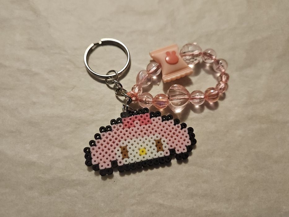 Breloc de chei margele fuzibile MyMelody Sanrio