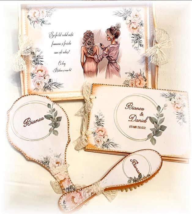 Set personalizat pentru gatitul miresei