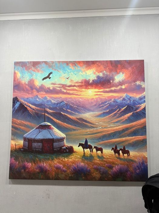 Картина "Қазақ ауылы"