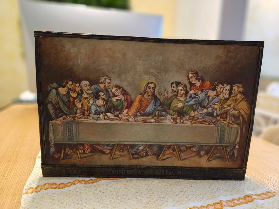 Icoană superbă pictată pe lemn, peste 70 ani vechime