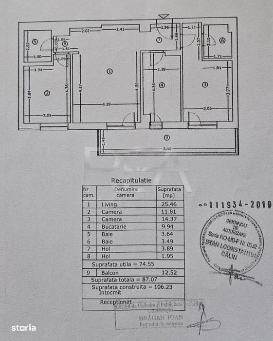 Apartament 3 camere  Arcadia Domenii