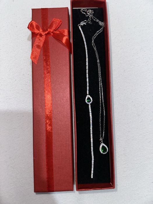 Бижу комплект с камък