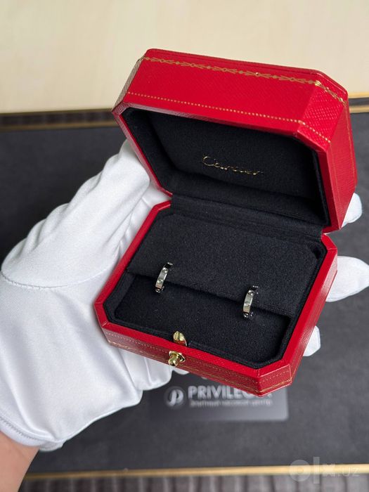 Серьги Cartier Love small model w/g