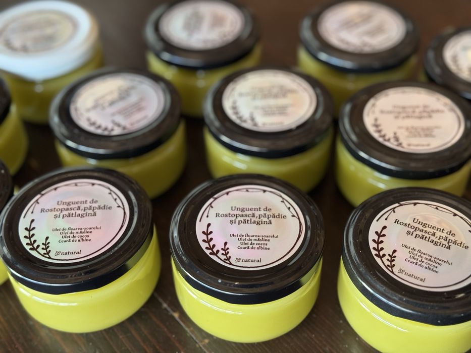 Unguent de rostopască, păpădie si pătlagină (100ml)