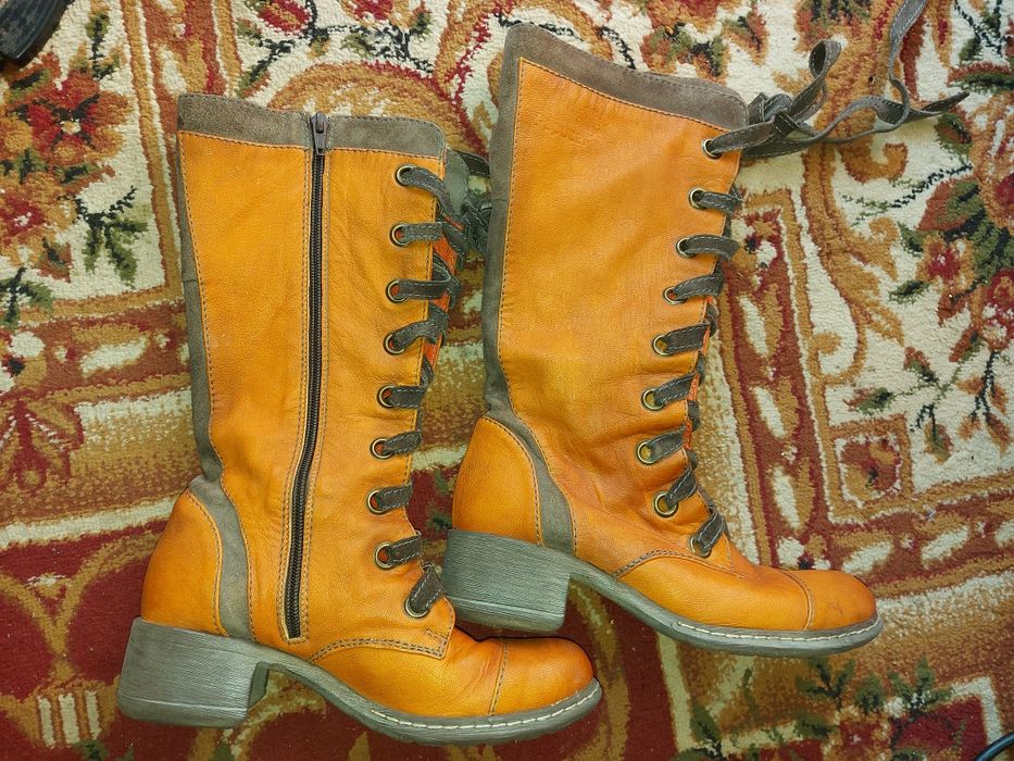 Cizme de piele naturala marca Papucel mărimea 37-38