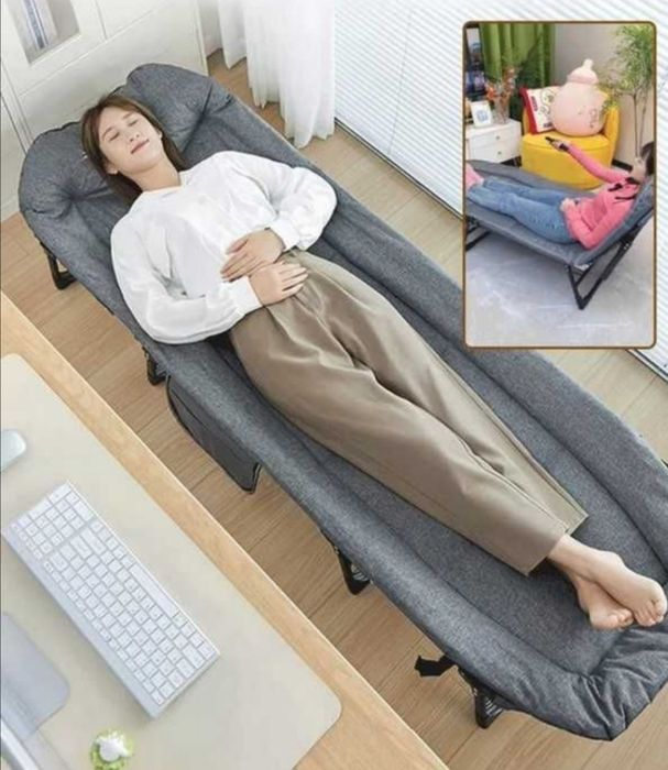 Походно легло сгъваемо за Къмпинг, Тип шезлонг с 4 крака