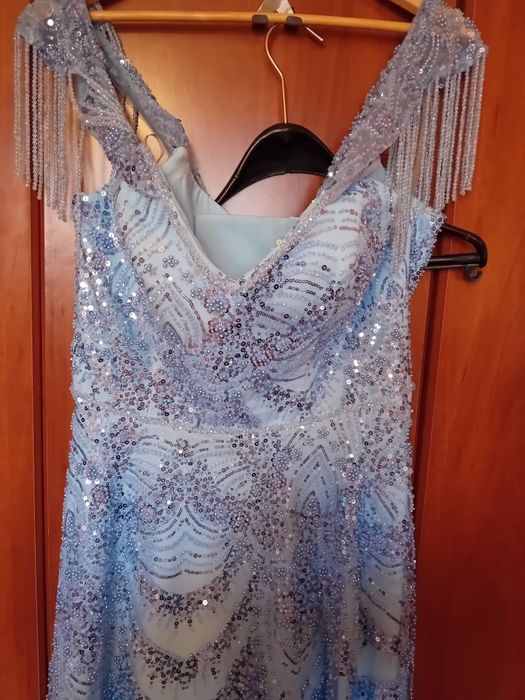 Дамска Рокля Дубайско Синио