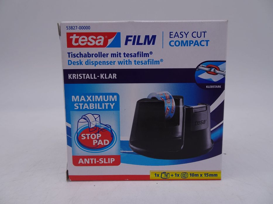 Dispencer banda birou 19 mm x 33 m negru Smart 53902 Tesa