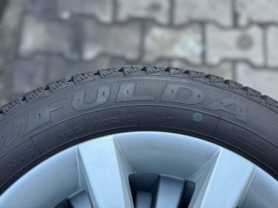 Set Anvelope Iarna 185/60R15 Fulda Kristall Dot 38/2024 , profil 7 mm