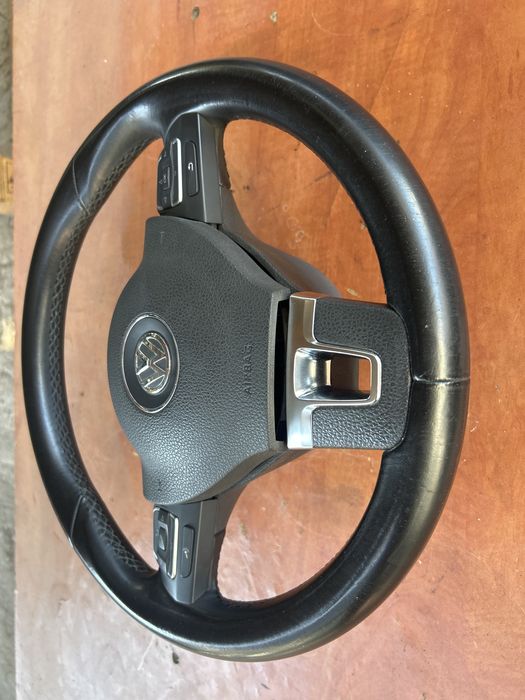 Volan piele cu comenzi vw golf 6 an 2009-2014