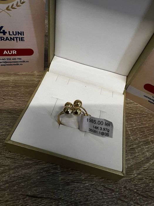 (AG42) Inel aur 14k 3.97g b35081 - Garantie 2 ani!