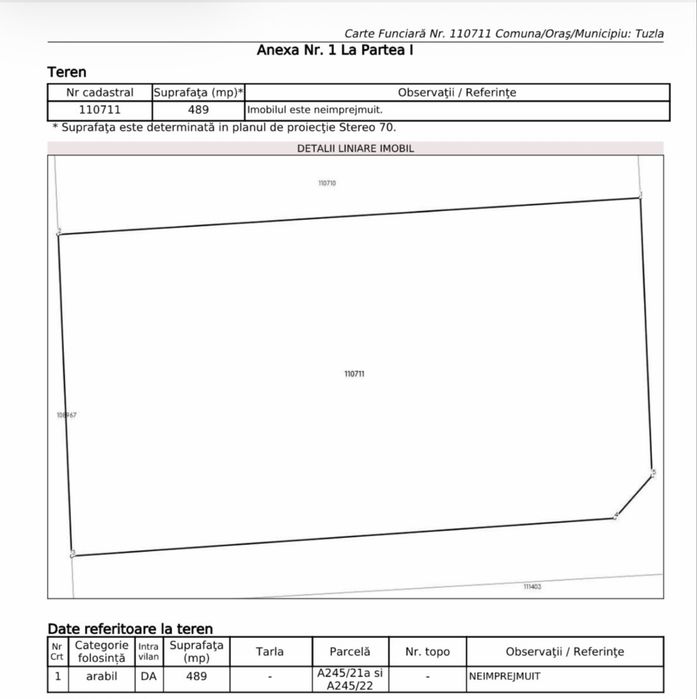 TEREN TUZLA | ZONA NOUĂ SPRE MARE | Proiect casă inclus