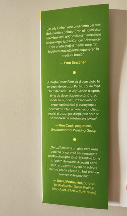Cartea "Detoxifiere", de Dr. Aly Cohen